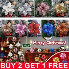 10X Christmas Large Poinsettia