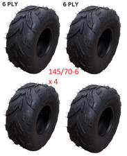 TQU03 4 x TYRES 145/70-6 FOR