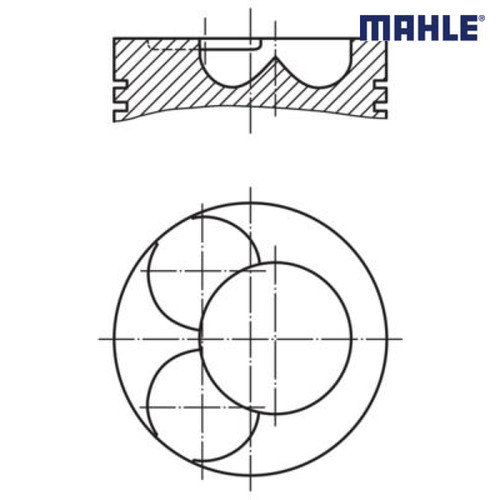 Piston mahle 028 for vw - 06,