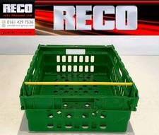 10 X USED BALE ARM TRAY / STACKING CRATE 600 x 400 x 200mm STORAGE BOX 