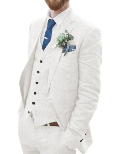 Men linen piece suit - men's,