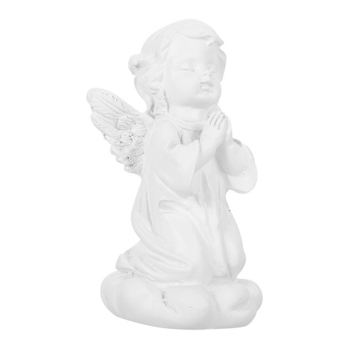 Set white resin angel - set,
