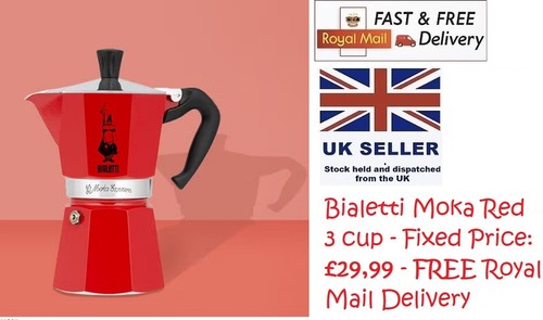 Bialetti moka red cup - moka,