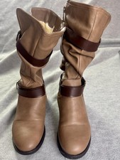 dream pairs tan slouch buckle