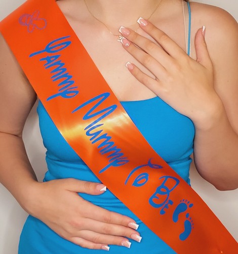 Custom text sash birthday - text,