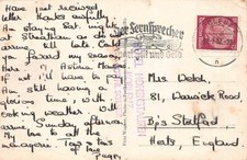 FAMILY HISTORY - POSTCARD - WELCH - BISHOPS STORTFORD WARWICK ROAD