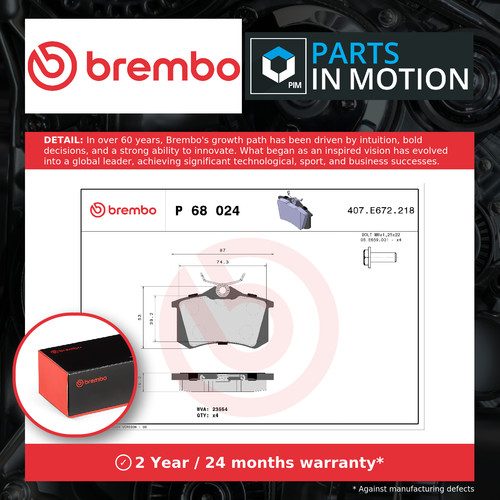 Brake pads set fits - set,