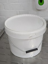 White Honey Bucket, Plastic Food grade, storage container 15lb or 30lb