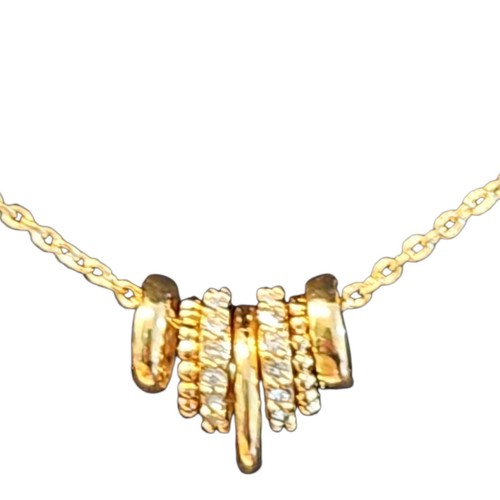 Stella dot gold tone stacked - dot,