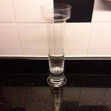 20cm tall Dartington Glass/Crystal  Tall FT141 Candle Holders x 1