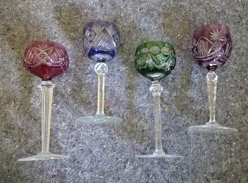 Czech colorful etched cut - colorful,