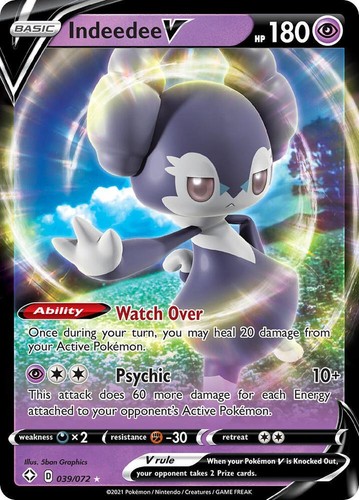 Indeedee holo ultra rare - v,