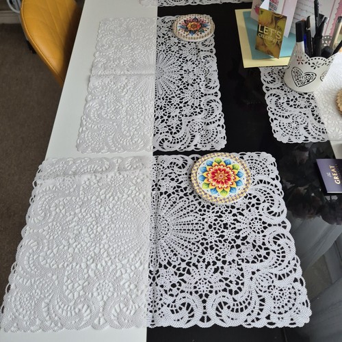 30x45cm table mats set white - 30x45cm,