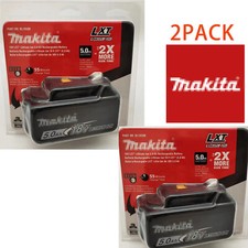 2x 18Volt For Makita BL1850 18V 5A 5Ah LXT Li-Ion Cordless Battery BL1850b LED 