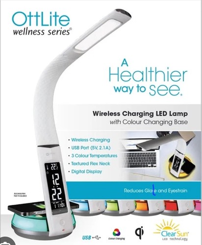 Ottlite wireless charging - charging, led