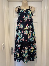 M&S Ladies Navy Floral Cover