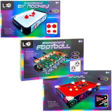 Home Gaming Table Football Air Hockey Pool Set Edition With LED Gift Set