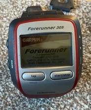 Garmin Forerunner 305 GPS Running Watch with Charger & Manual – Works