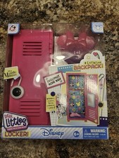 Disney Minnie Mouse Real Littles Locker W/Exclusive Back Pack New In Box/Sealed