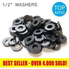 1/2" Flexible Rubber Shower Hose & Showerhead Washers - Packs of 2, 4, 10 & 50