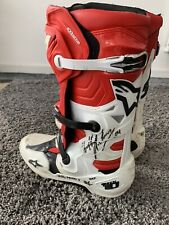 Signed Alpinestars Tech 10 Boots Race Used By Jeffrey Herlings Oss Dutch Gp 2022