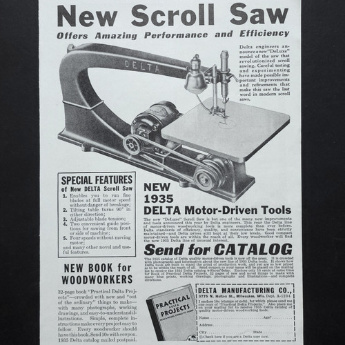 Delta scroll saw motor driven - delta,