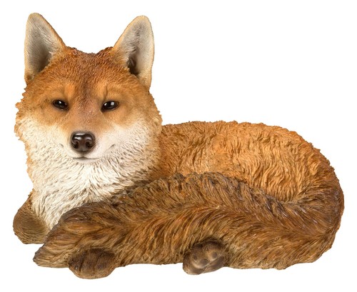 Fox resting lifelike - -,