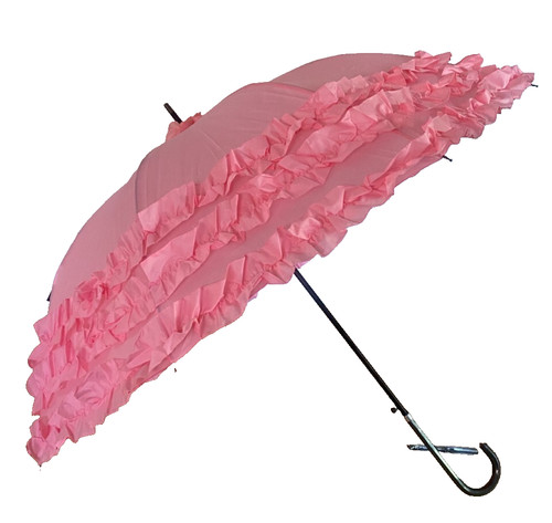 Walking umbrella ladies pink - umbrella,