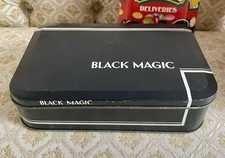 Two Vintage Chocolate Advertising Tins Black Magic And Smarties Nestle