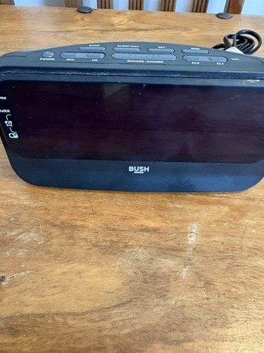 Bush black radio - black, radio/alarm