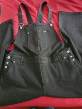 M&S Ladies Black Dungarees