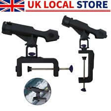 Adjustable Fishing Rod Holder Rail Clamp-on Pole Bracket for Boat Kayak Yacht UK