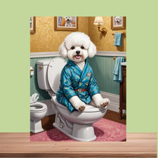 Funny Bichon Frise  Dog metal