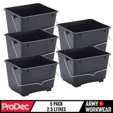 5 x Mini Black Plastic 2.5