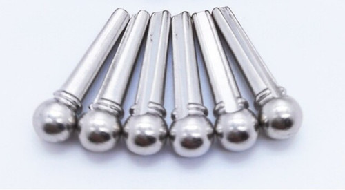 Silver acoustic guitar bridge - silver,