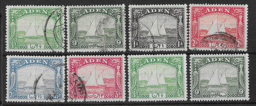 Aden 1937 dhows - 1937, (8v)