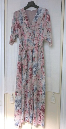 Pink blue floral print - pink/blue,
