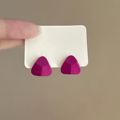 Pink triangle plastic stud - triangle,