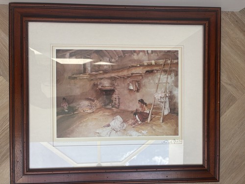 Vintage framed print - , “a