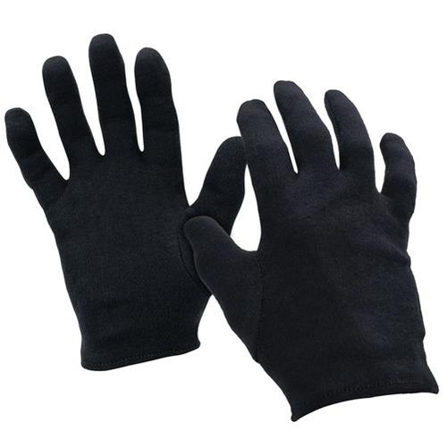Black 100 cotton gloves - black, 100%