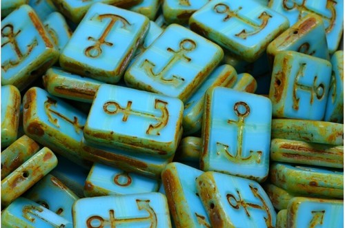 Czech glass flat - (mm),