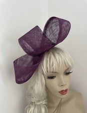 Fascinator Purple Plum Loop