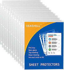 100 Economy Non-Glare Sheet Protectors, Plastic Page Protectors for 3 Ring