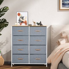 Storage Dresser Organizer Unit, Fabric Dresser,Chest of Drawers with Fabric Bins