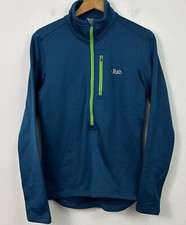 RAB Power Stretch Zip Top Pullover Polartec Performance Fleece Blue Women Size L