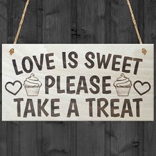 Shabby & Chic Wedding Signs Plaques, Sweet Table Candy Bar Take a Treat LOVE