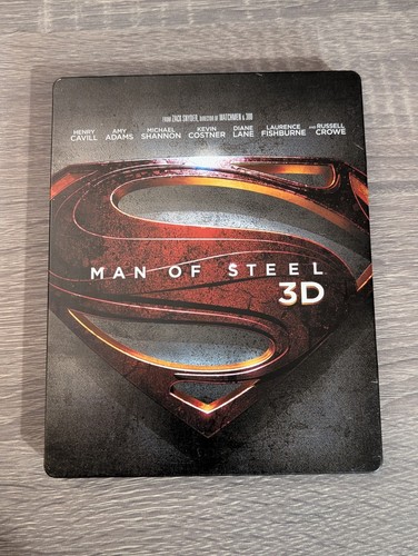 Man steel 3d - of, steelbook