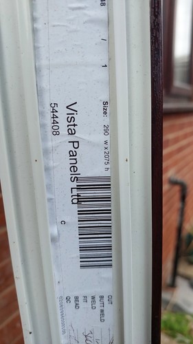 New rosewood upvc side - rosewood, panel
