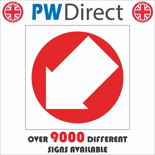 Sign arrow down - down, left