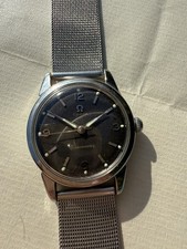 Omega 1950s Black Gilt Waffle